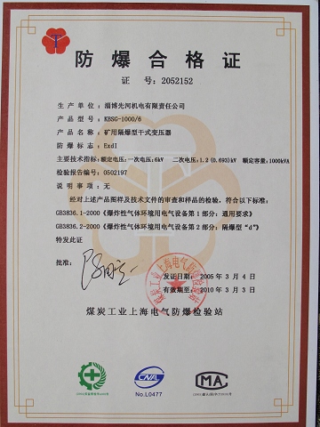 Anti Explosion Certification